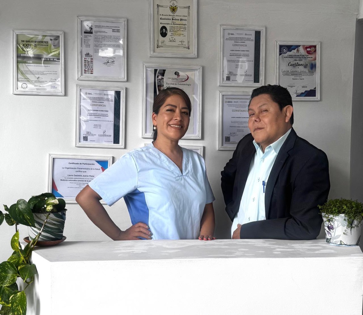 Laura Cass y el CMF Alejandro Sibaja